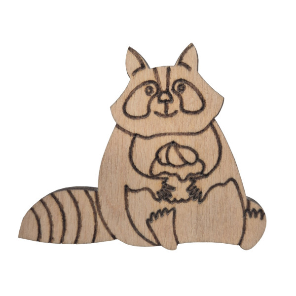 Фігурка для розпису та декорування "Єнотик з тортиком" DF7-9-2 МДФ