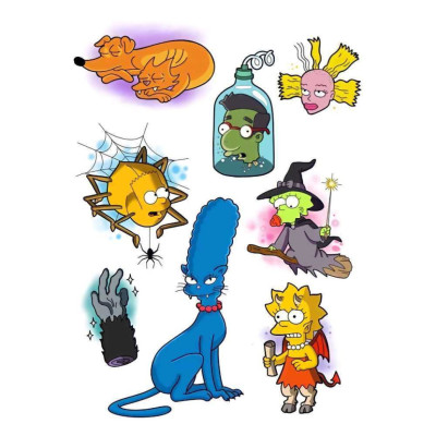 Тимчасове татуювання Симпсони Ink-Ok 9998255 8 картинок