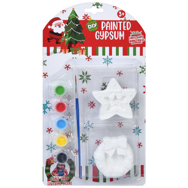Дитячий набір для розпису гіпсових фігурок "Різдвяний декор" 1208-3