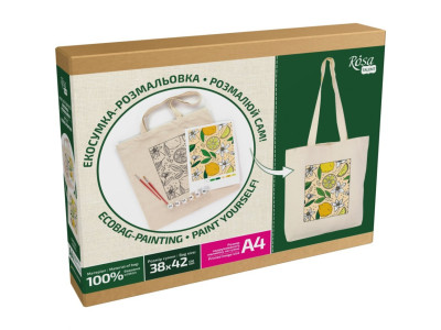Набір для творчості екосумка-розмальовка "Лимони" N0003610 38х42 см Набір для творчості екосумка-розмальовка "Лимони" N0003610 38х42 см