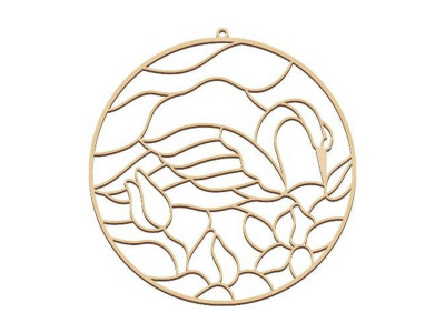 Заготовка для вітражного живопису "Лебедина пісня" FDSGB-09