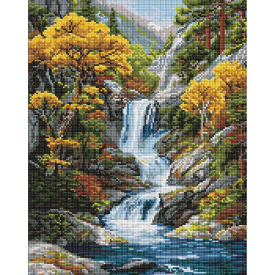 Алмазна мозаїка "Під водоспадом осені" AMO20004 40х50 см Алмазна мозаїка "Під водоспадом осені" AMO20004 40х50 см