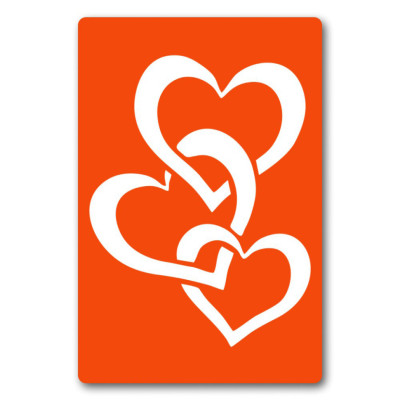 Трафарет для біо-тату Сердечко c054-15*20см розмір 15х20 см