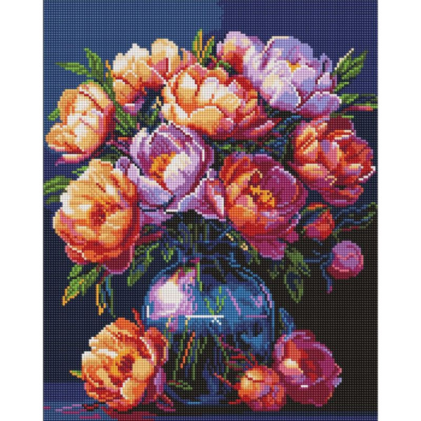 Алмазна мозаїка "Букет півоній" ©art_selena_ua AMO20028 40х50 см Алмазна мозаїка "Букет півоній" ©art_selena_ua AMO20028 40х50 см