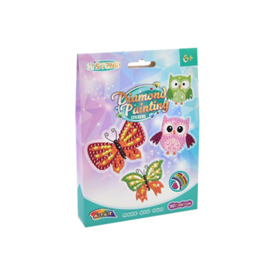 Дитяча алмазна мозаїка "Сови" FG24030101B-4 фігурки-наклейки