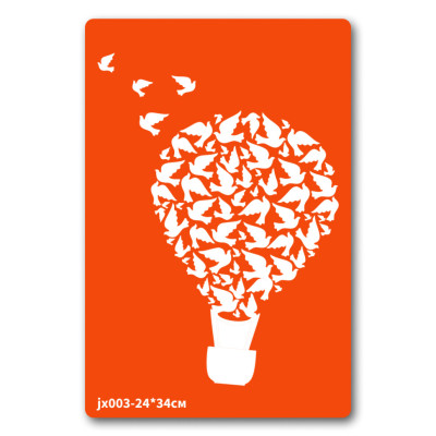 Трафарет для біо-тату Аеростат jx003-24*34см розмір 24 х 34см