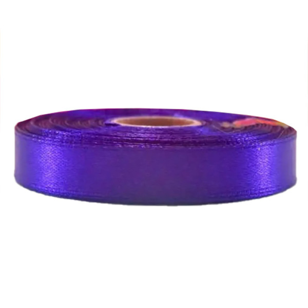 Атласна стрічка для рукоділля АБ-612 12см x 23 м Фіолетовий