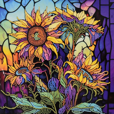 Алмазна мозаїка "Дивовижні соняхи" DEEX16307 не повна викладка 30х30 см Алмазна мозаїка "Дивовижні соняхи" DEEX16307 не повна викладка 30х30 см