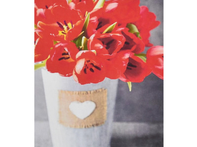 Алмазна мозаїка "Червоні тюльпани" HEG87051 30х40 см