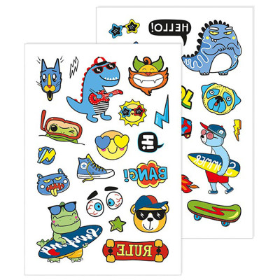 Тимчасові тату для молодших хлопчиків Динозавр 10100698 2 аркуші