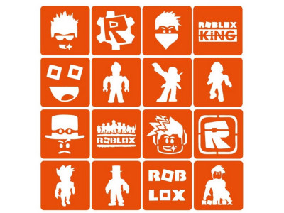 Набір трафаретів для біо-тату "Roblox" Roblox_simple-16 Набір трафаретів для біо-тату "Roblox" Roblox_simple-16