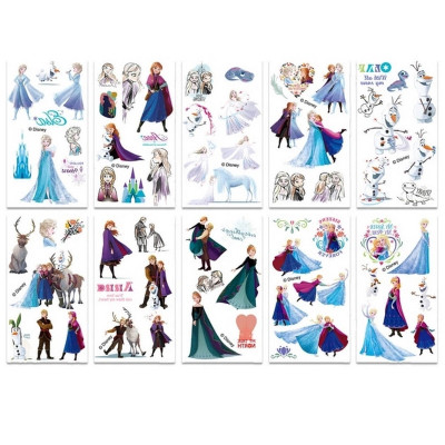Набір тимчасових тату "Холодне серце" frozen-tattoo-mini-set-1-10 10 штук розмір 12 х 7 см Набір тимчасових тату "Холодне серце" frozen-tattoo-mini-set-1-10 10 штук розмір 12 х 7 см