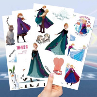 Набір тимчасових тату "Холодне серце" frozen-tattoo-mini-set-1-10 10 штук розмір 12 х 7 см