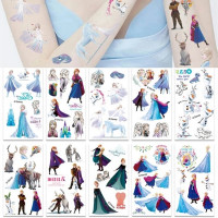 Набір тимчасових тату "Холодне серце" frozen-tattoo-mini-set-1-10 10 штук розмір 12 х 7 см
