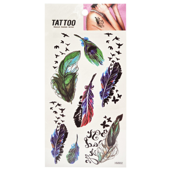 Тимчасове татуювання "Feathers Tattoo" 1020-HM902 Тимчасове татуювання "Feathers Tattoo" 1020-HM902