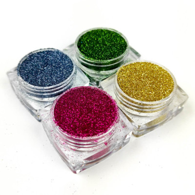 Набір гліттера для біо-тату «Базовий №2» glitter-set-4x-2 4 кольори Набір гліттера для біо-тату «Базовий №2» glitter-set-4x-2 4 кольори