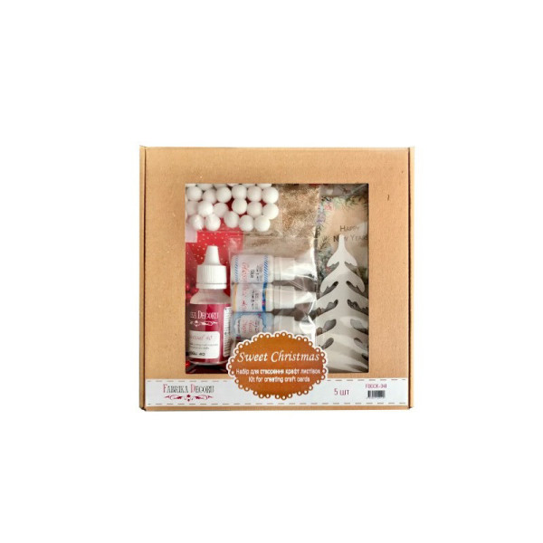 Набір для створення Різдвяних листівок "Sweet Christmas" FDGCK-041 5 шт