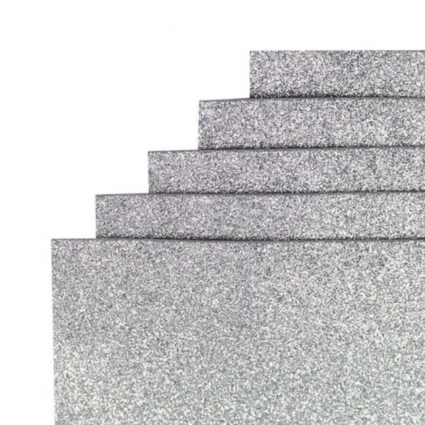 Фоаміран для творчості А4 17GLA4-016 срібло 17х01 мм