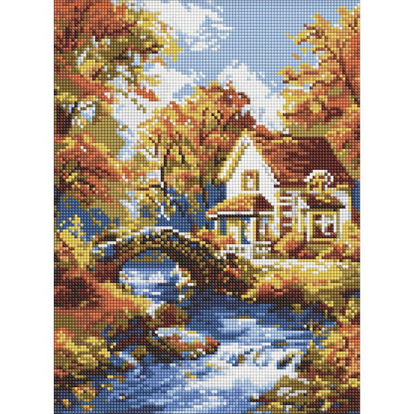 Алмазна мозаїка "Затишок у природі" AMO8080 30х40 см Алмазна мозаїка "Затишок у природі" AMO8080 30х40 см