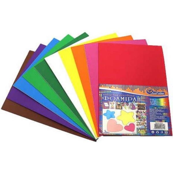 Фоаміран для творчості А4 15A4-MIX1 15 мм 10 аркушів