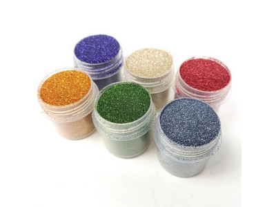 Набір гліттеру для біо-тату "Великий № 5" glitter-set-big-6x-5 6 штук по 12 мл