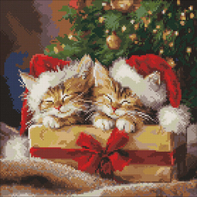 Алмазна мозаїка "Пухнасті подарунки" AMO20008 40х40 см Алмазна мозаїка "Пухнасті подарунки" AMO20008 40х40 см