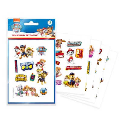 Набір дитячих тимчасових татуювань "Paw Patrol Команда" 200435 4 листи