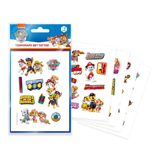 Набір дитячих тимчасових татуювань "Paw Patrol Команда" 200435 4 листи
