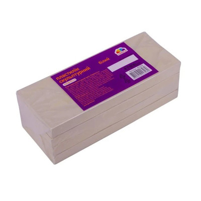 Пластилін скульптурний Творчість ГАММАUA 402304 білий 800 грам