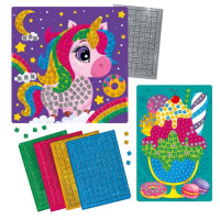 Набір для творчості зі блискучою мозаїкою "Єдиноріг та морозиво" VT4511-12 Набір для творчості зі блискучою мозаїкою "Єдиноріг та морозиво" VT4511-12