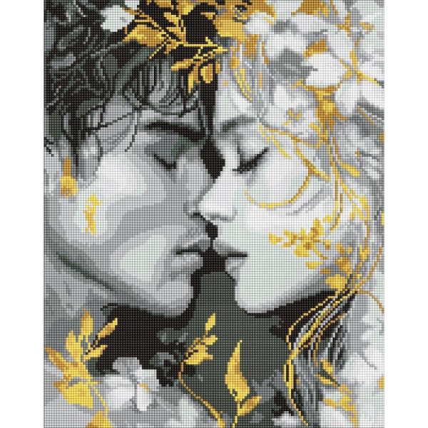 Алмазна мозаїка "Погляд губами" ©art_selena_ua AMO8258 40х50 см