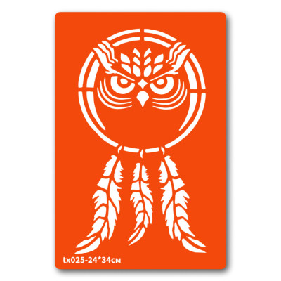 Трафарет для біо-тату Ловець снів tx025-24*34см розмір 24 х 34см