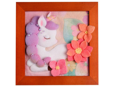 Набір для валяння голкою "Єдиноріг" YG0252 рамка 18х18 см дерево Набір для валяння голкою "Єдиноріг" YG0252 рамка 18х18 см дерево