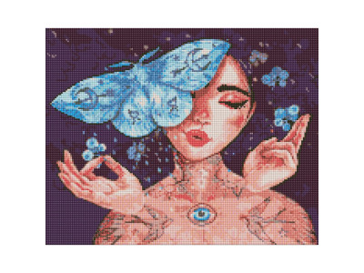 Алмазна мозаїка "Дотик метелика" ©lesya_nedzelska_art Ідейка AMO7451 40х50 см
