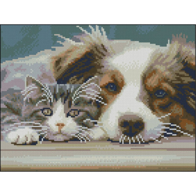 Алмазна мозаїка "Пухнастики" ZAV3040-19 без підрамника 30х40 см Алмазна мозаїка "Пухнастики" ZAV3040-19 без підрамника 30х40 см