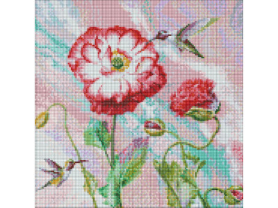 Алмазна мозаїка "Легкий етюд" ©Ira Volkova Ідейка AMO7459 40х40 см