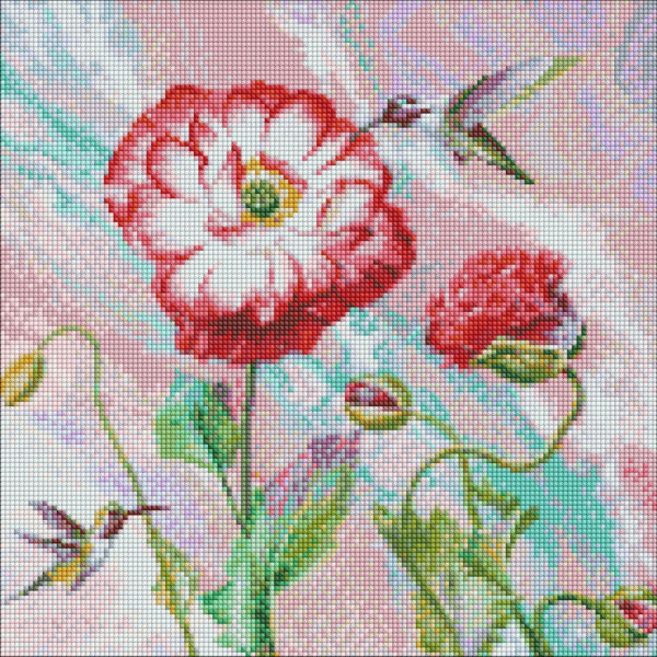 Алмазна мозаїка "Легкий етюд" ©Ira Volkova Ідейка AMO7459 40х40 см