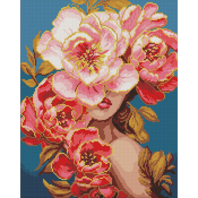 Алмазна мозаїка "Квітуча грація" ©art_selena_ua AMO8004 40х50 см