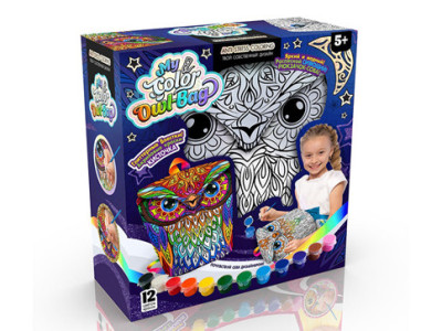 Набір креативної творчості "My Color Owl-Bag" COWL-01-01U рюкзак-розмальовка Набір креативної творчості "My Color Owl-Bag" COWL-01-01U рюкзак-розмальовка
