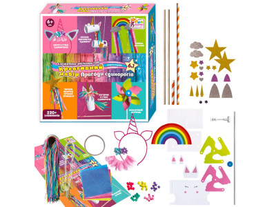 Дитячий набір творчості "Пригоди єдинорогів 6 в 1" 37048 220+ елементів Дитячий набір творчості "Пригоди єдинорогів 6 в 1" 37048 220+ елементів