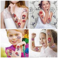 Набір тимчасових тату "Людина-павук" Fresh Tattoo Spiderman-tattoo-mini-set-1-10 10 штук розмір 12 х 7 см