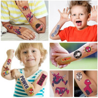 Набір тимчасових тату "Людина-павук" Fresh Tattoo Spiderman-tattoo-mini-set-1-10 10 штук розмір 12 х 7 см