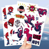 Набір тимчасових тату "Людина-павук" Fresh Tattoo Spiderman-tattoo-mini-set-1-10 10 штук розмір 12 х 7 см