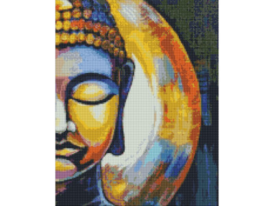 Алмазна мозаїка "Будда" ©kkatyshaa AMO7559 Ідейка 40х50 см