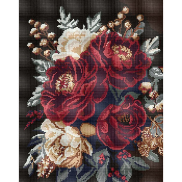 Алмазна мозаїка "Квітковий спокій" ©art_selena_ua AMO20045 40х50 см