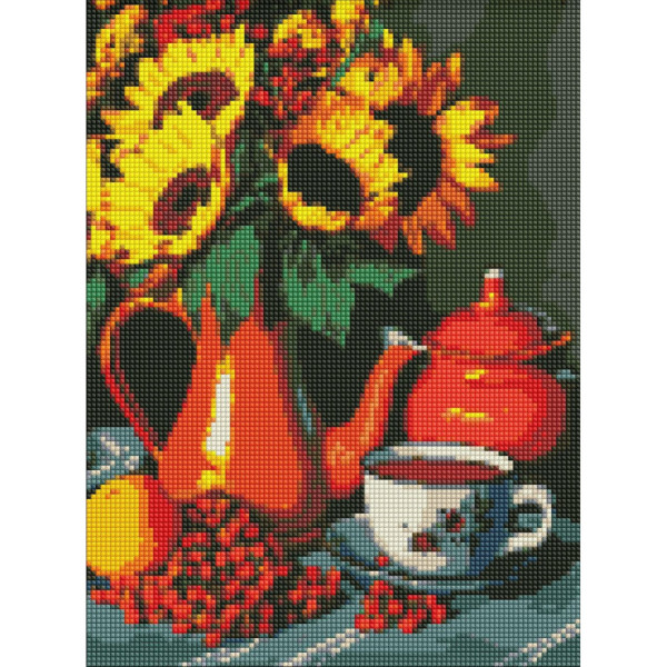 Алмазна мозаїка "Чаювання влітку" ©art_selena_ua AMO7810 30х40см