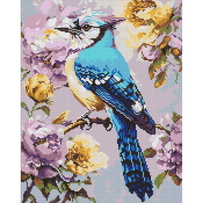 Алмазна мозаїка "Сойка в півоніях" AMO8294 40х50 см Алмазна мозаїка "Сойка в півоніях" AMO8294 40х50 см