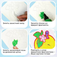 Дитячий набір для творчості картини з піску 9 в 1 KP-005 з магнітами