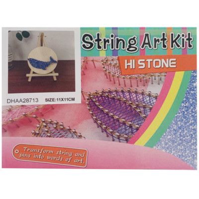 Дитячий набір для творчості стрінг-арт "Кит" YG0115(28713) деревяна основа