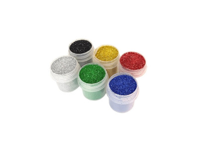 Набір гліттеру для біо-тату glitter-set-02mm-20 6 кольорів по 12 мл Набір гліттеру для біо-тату glitter-set-02mm-20 6 кольорів по 12 мл